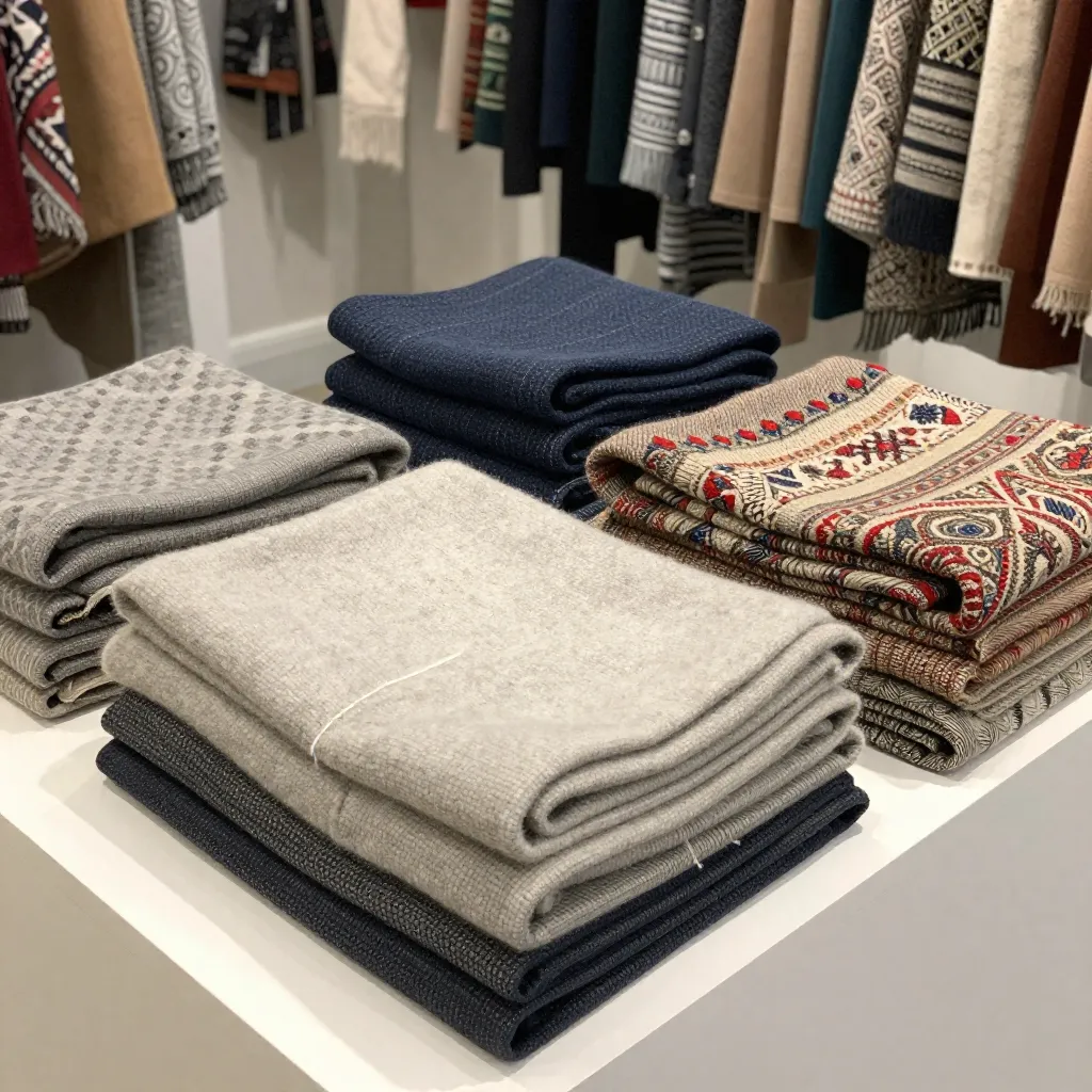 Textured throw in warm brown